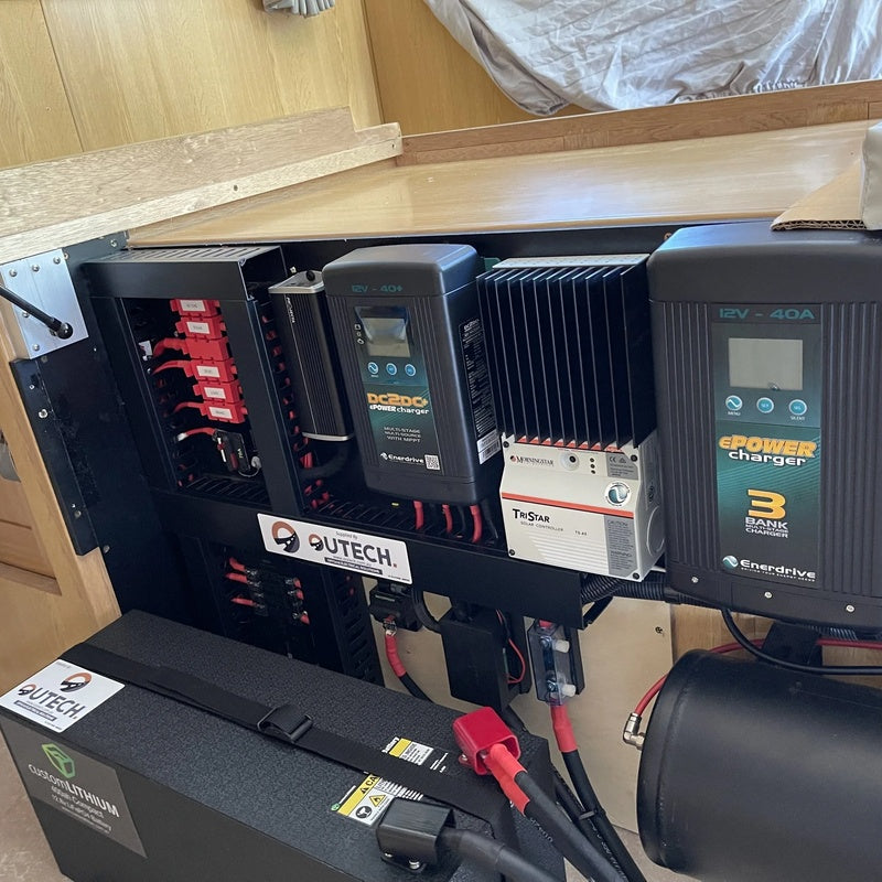 Caravan Power Package with a Battery to Battery Charger in a Premium Specification