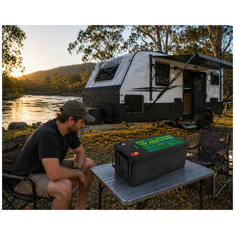 Caravan Touring Package with a Lithium Battery in a Heavy Duty Specification