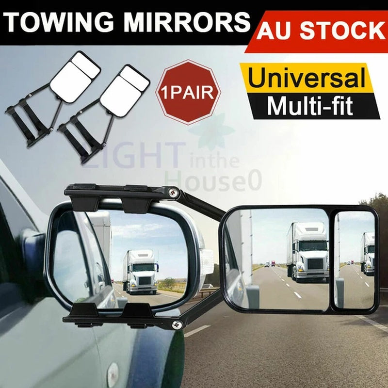 Clamp On Extension Towing Mirrors in a Standard Duty Specification