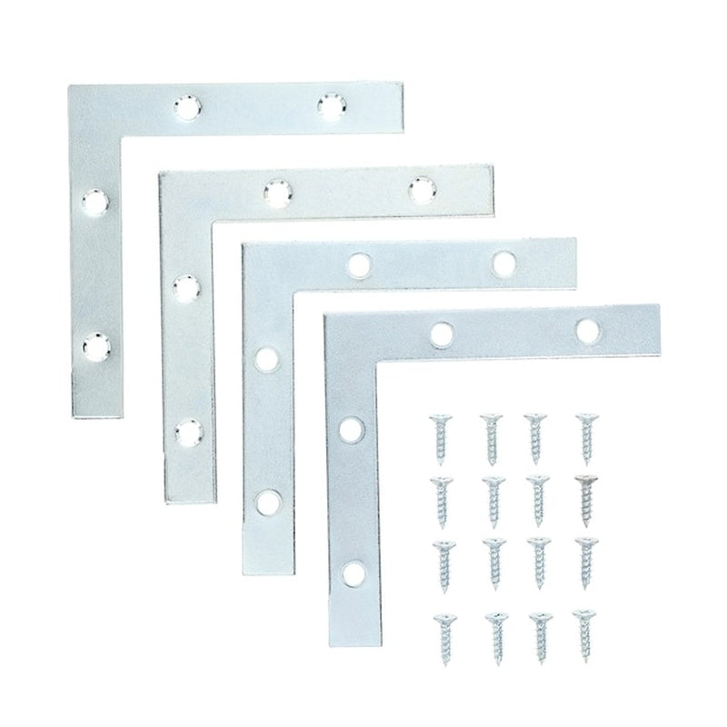 Corner Steady Pads Set of Four in Zinc Plated Steel