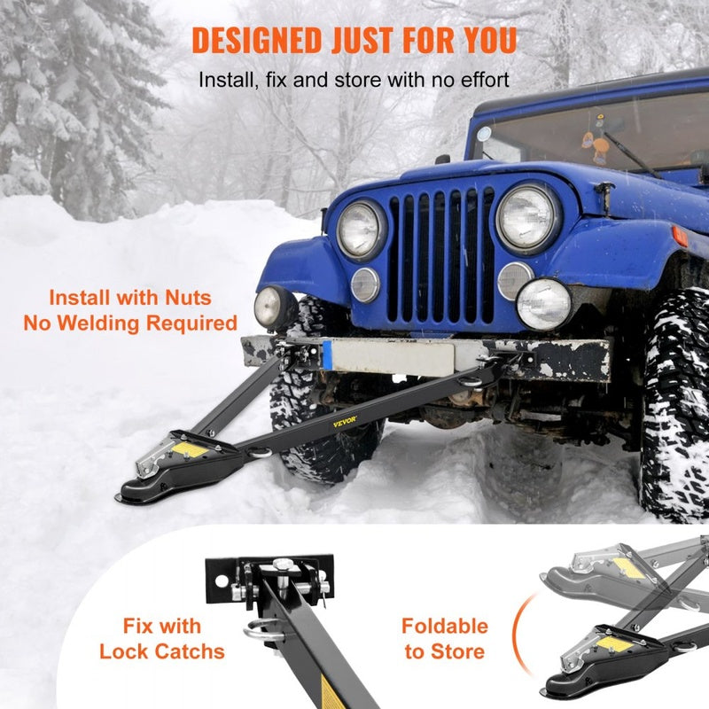 Detachable Towbar for Winter and Coastal Use in Powder Coated Steel