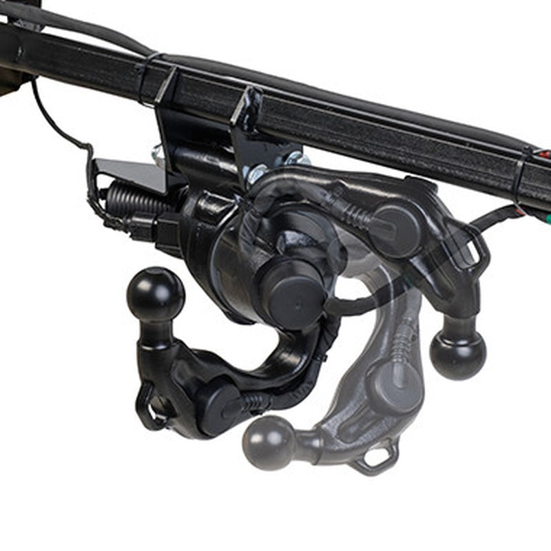 Electrically Retractable Towbar for a Van or Pickup in Powder Coated Steel