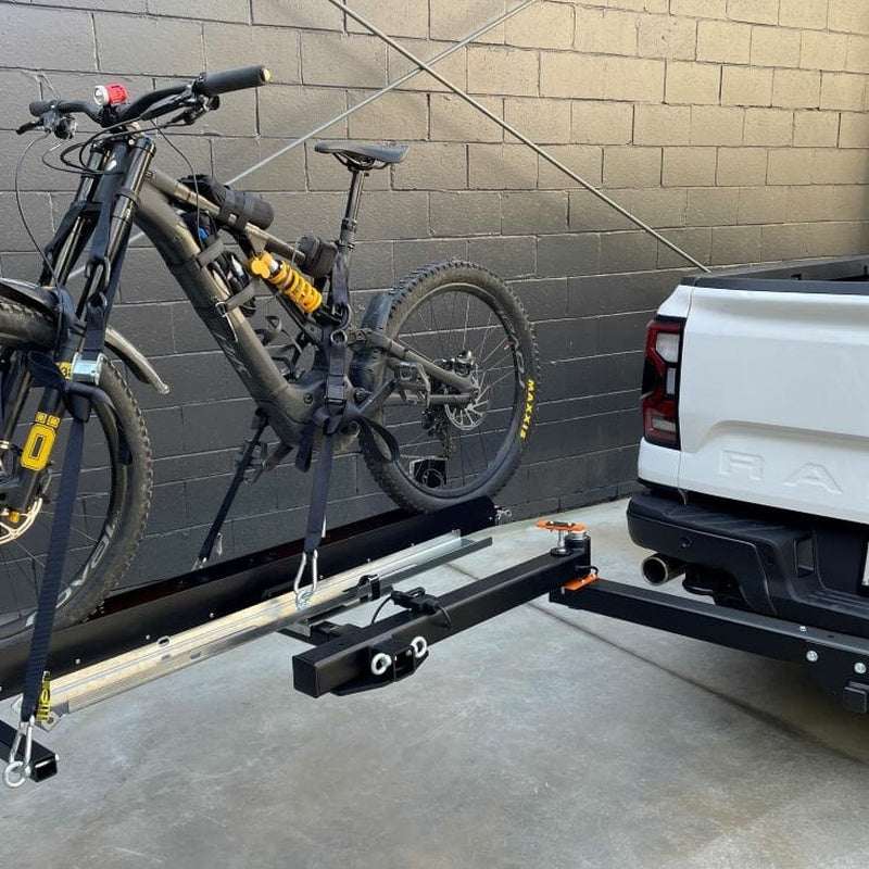 Electrically Retractable Towbar with a Bike Carrier Preparation in Powder Coated Steel