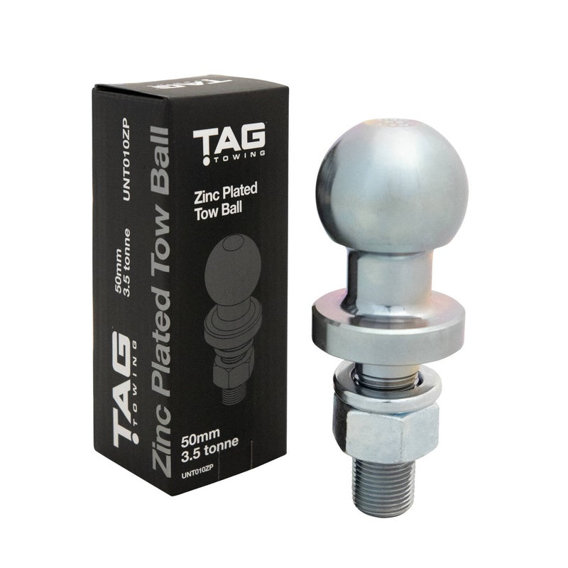 Fifty Millimetre Towball in Zinc Plated Steel