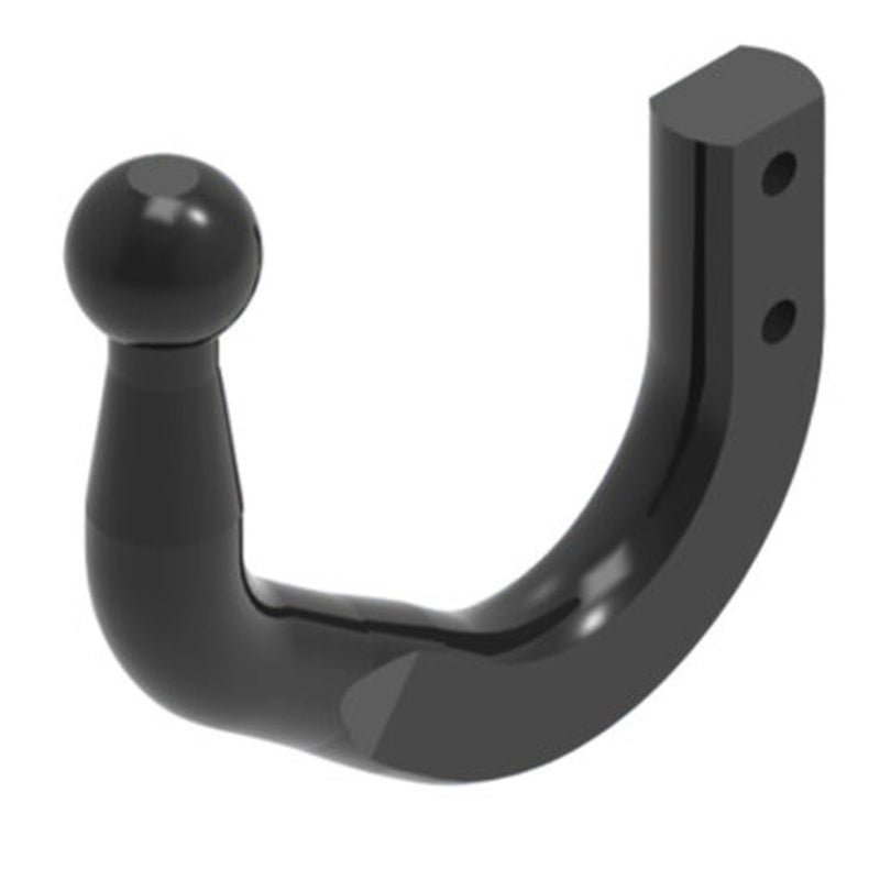 Fixed Swan Neck Towbar for an Electric Vehicle in Powder Coated Steel