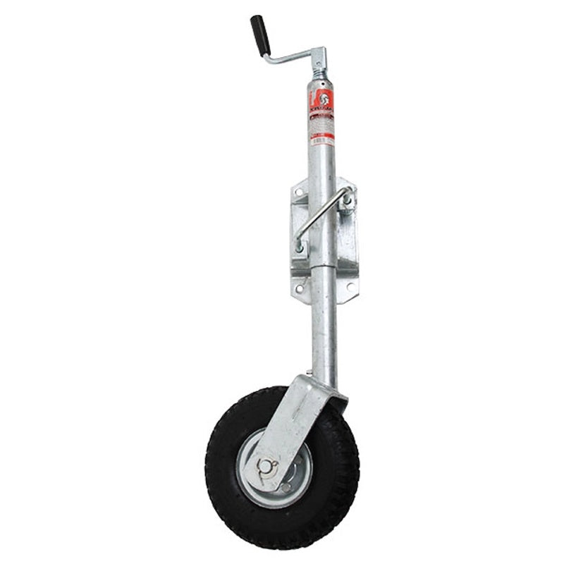 Jockey Wheel with a Pneumatic Wheel in Hot Dip Galvanised