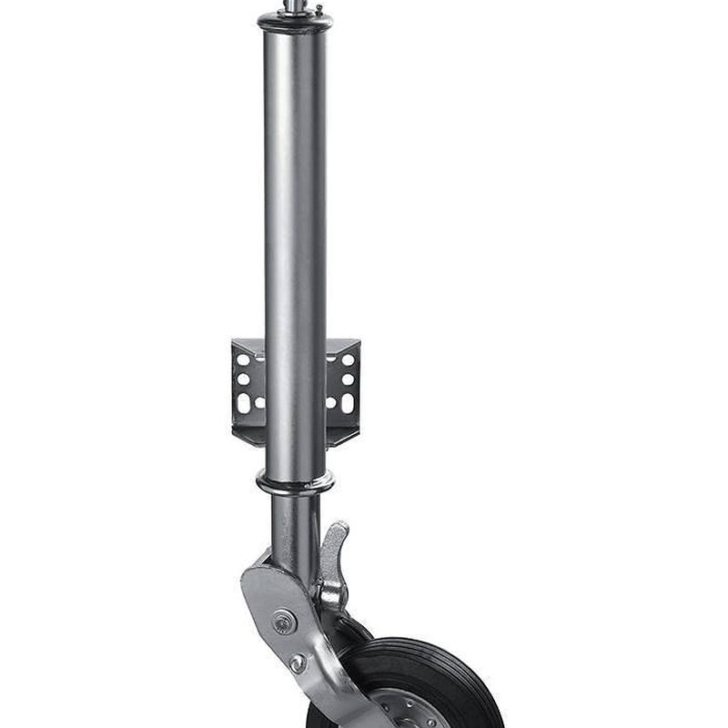 Jockey Wheel with an Automatic Retracting Wheel in Zinc Plated Steel