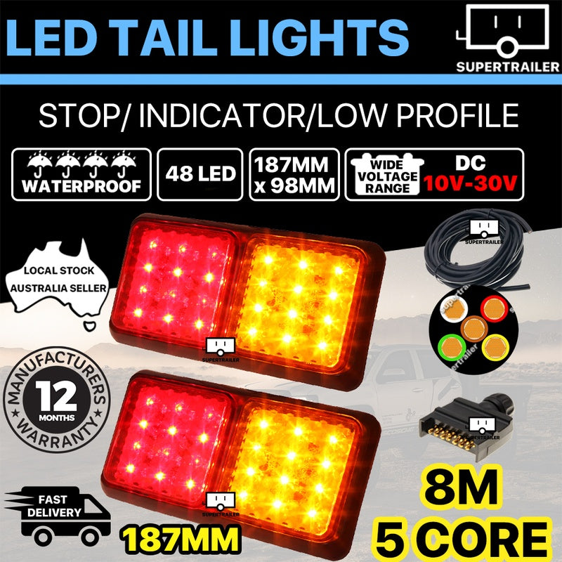 LED Trailer Rear Lamp Pair in a Standard Duty Specification
