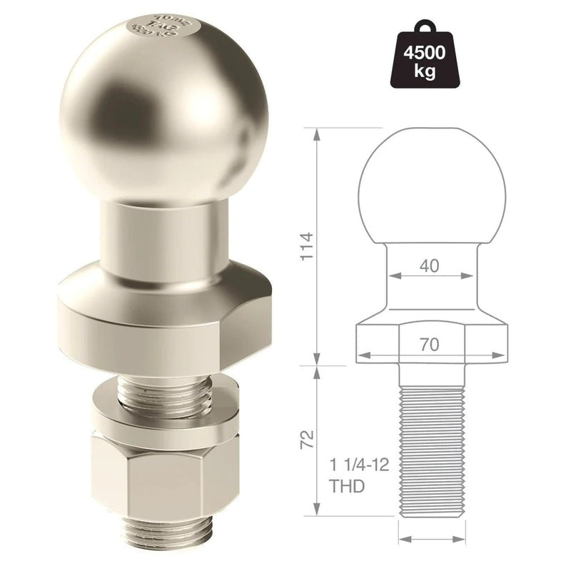 Moulded Rubber Towball Cover in Zinc Plated Steel