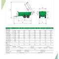 Tipping Trailer Package in a Standard Duty Specification