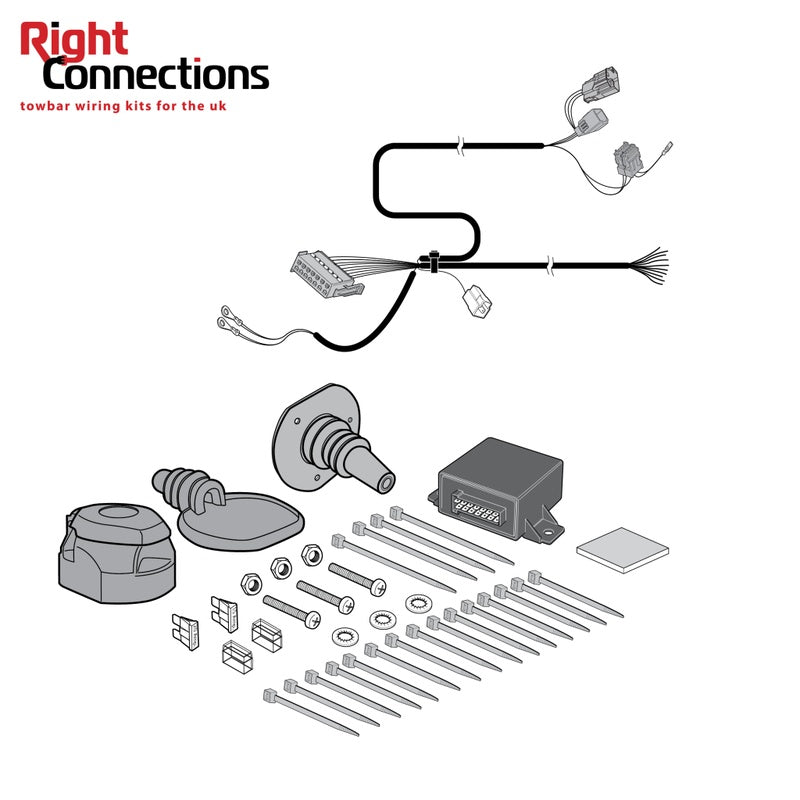 Towbar Wiring Grommet and Gland Set