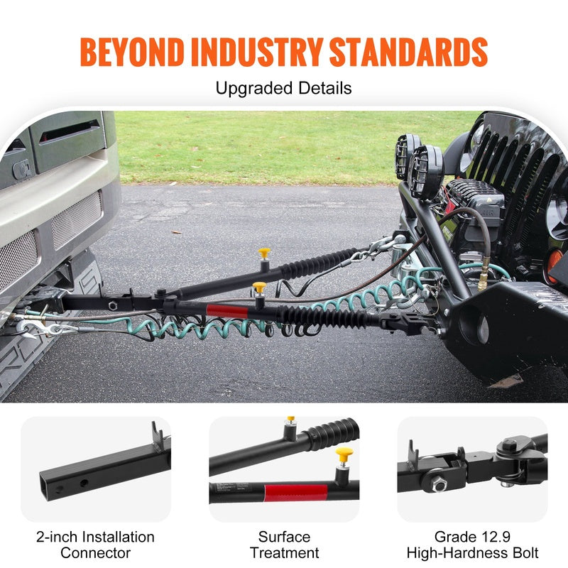Towbar and Trailer Starter Kit in Powder Coated Steel