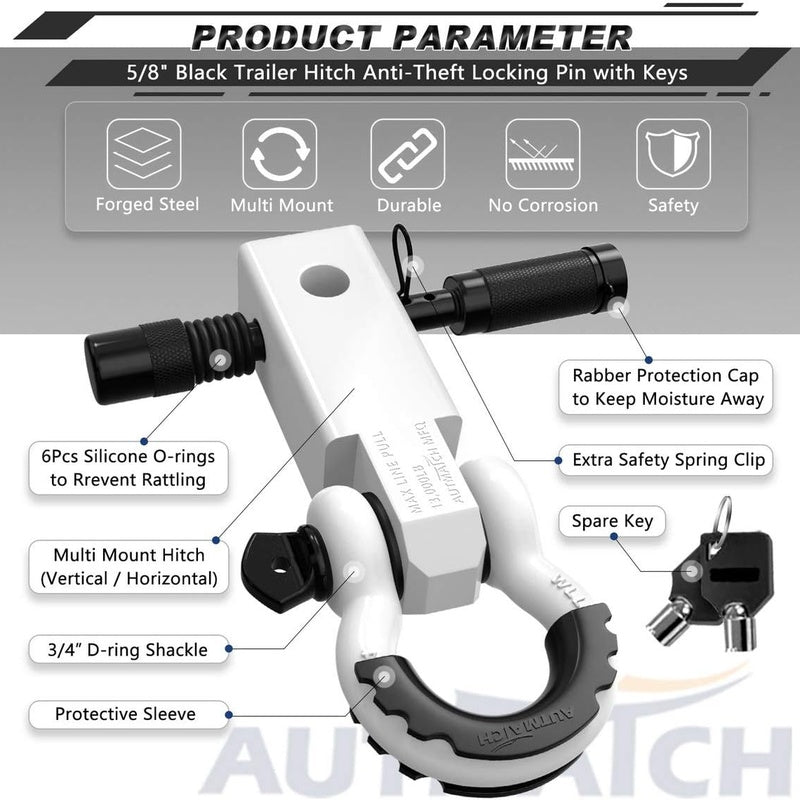Universal Hitch Lock with a Shackle in a Standard Duty Specification